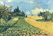 Getreidefelder auf den Hugeln von Argenteuil Alfred Sisley